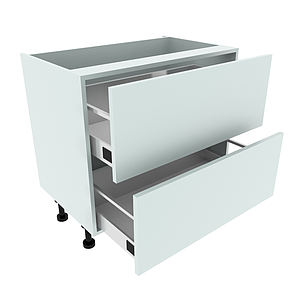 1000, 2 Drawer Base Unit, 720H X 1000W X 565D